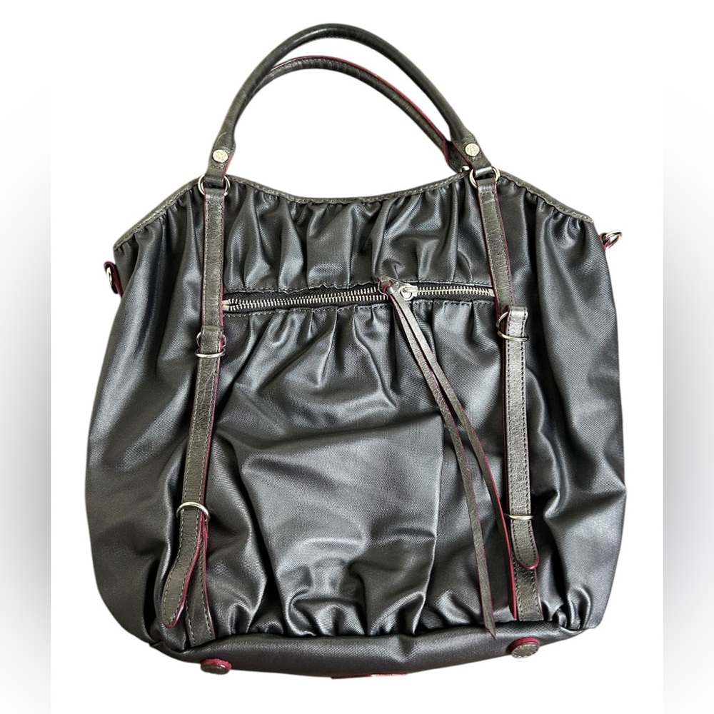 MZ WALLACE New York Bedford Bianca Black Nylon Shoulder Bag
